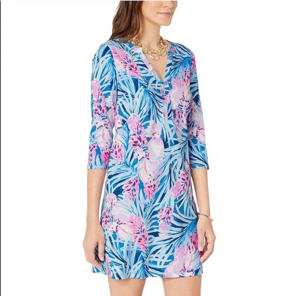 LP Daphne Dress Mr Peacock Blue Tweethearts - L - Picture 5 of 13